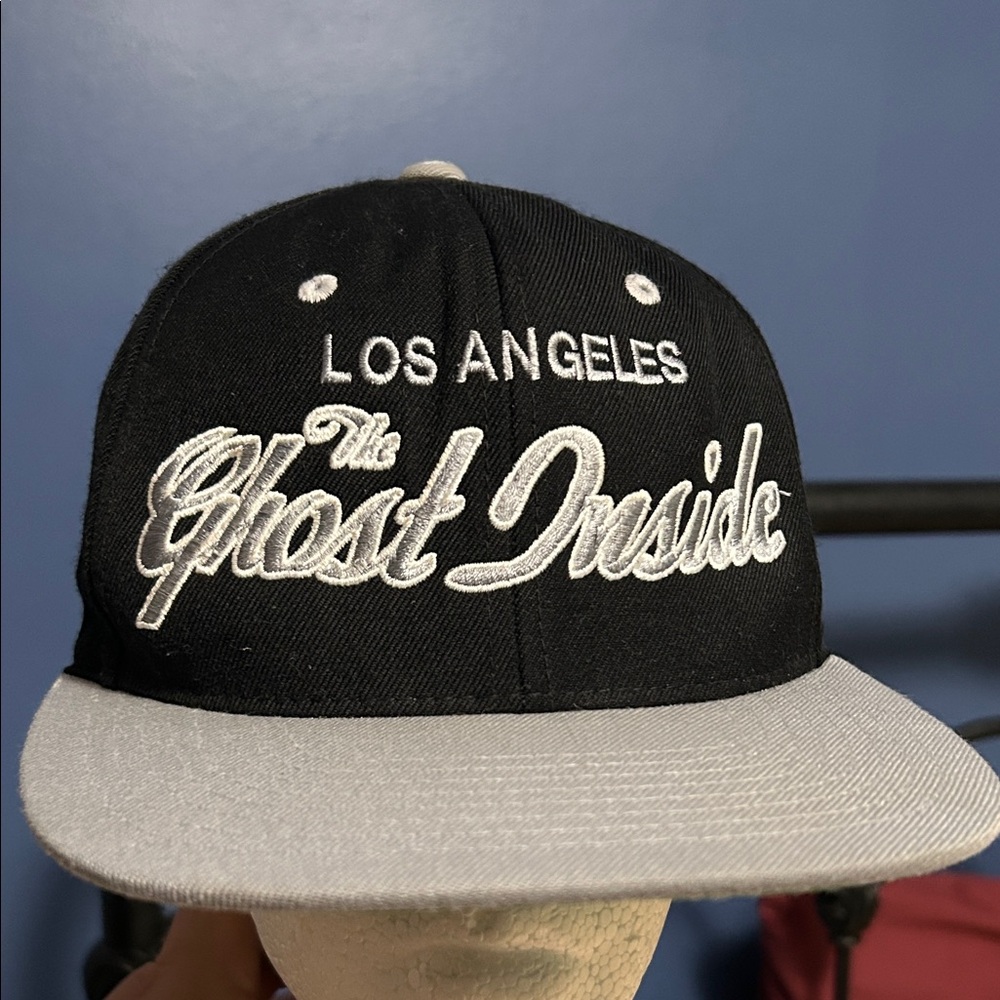 Hat from the band The Ghost Inside in collaboration with the Los Angeles Kings